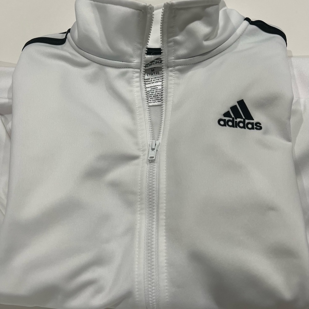 Adidas Boys Zip Front Iconic Tricot Jacket - Picture 2 of 6